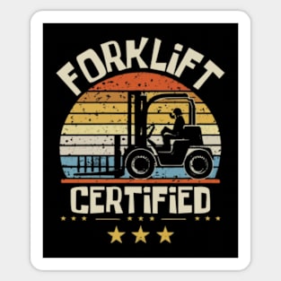 Forklift certified Sticker